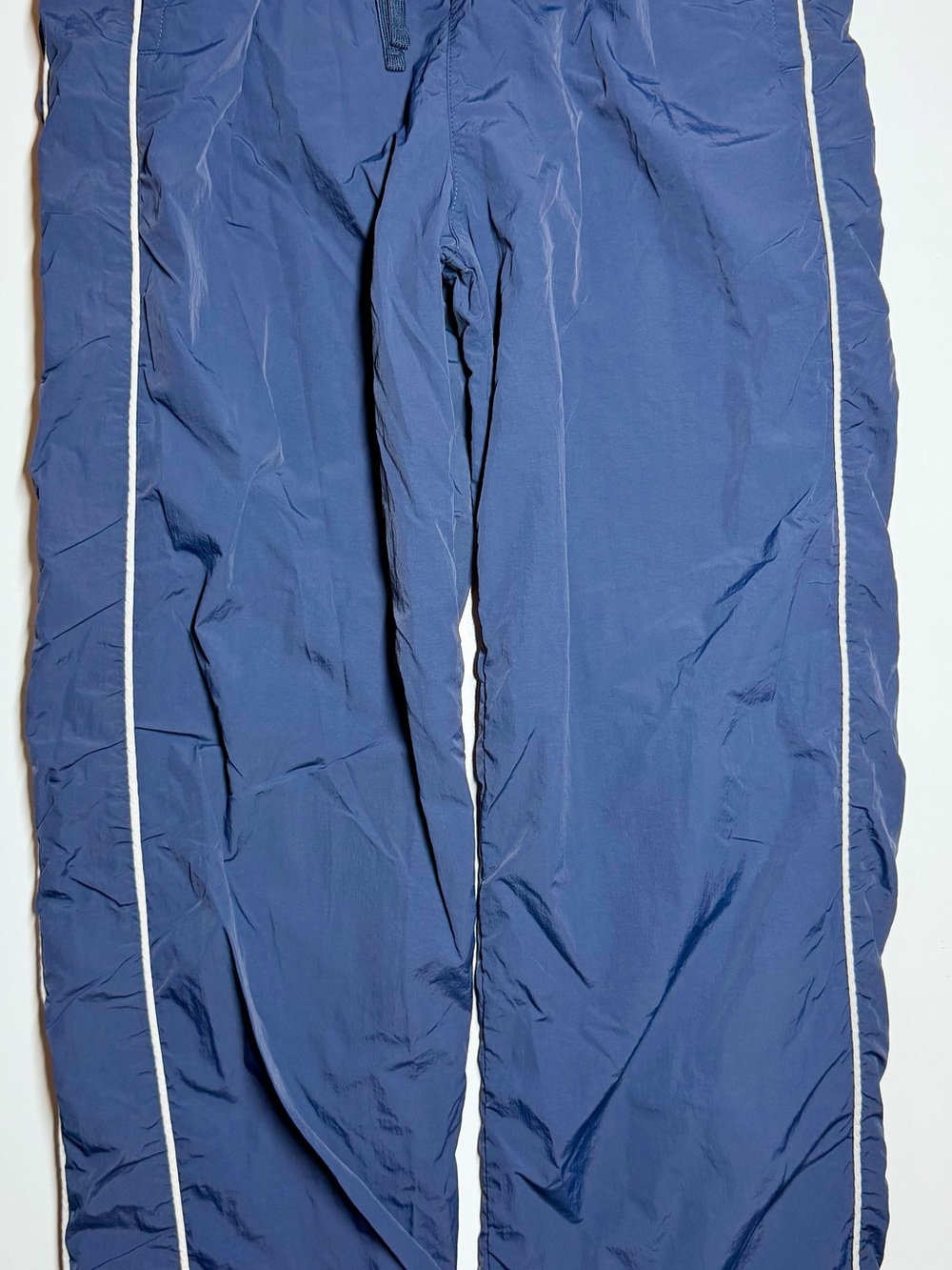 Hollister Baggy Track Pants Men’s Small Navy Blue Nylon Y2K Retro Windbreaker